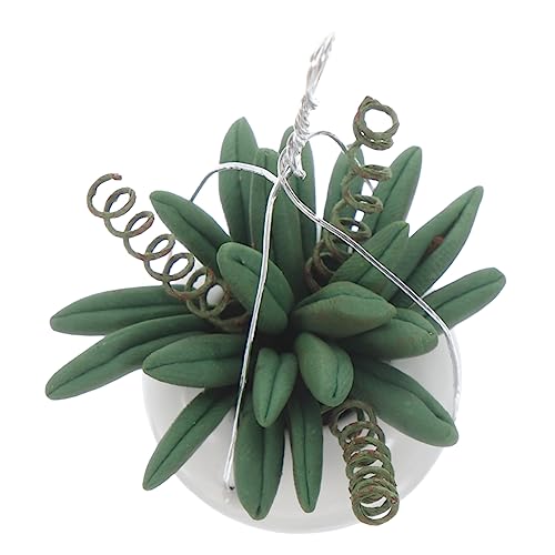 HOODANCOS Mini Pflanztöpfe Künstliche Pflanze Künstliche Puppenblätter Dekorationen Für Kleine DIY Miniatur Kunstpflanze Garten Bonsai Modell Mini Haus Ornament Grüne von HOODANCOS