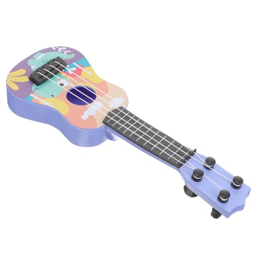 HOODANCOS Mini Plastik Gitarre für Kleinkinder Imitation Ukulele Musikinstrument mit Cartoon Muster für Partys und Spielspaß HOODANCOS Mini Plastik Gitarre für Kleinkinder Imitation Ukulele Musikinstrument mit Cartoon Muster für Partys und Spielspaß von HOODANCOS