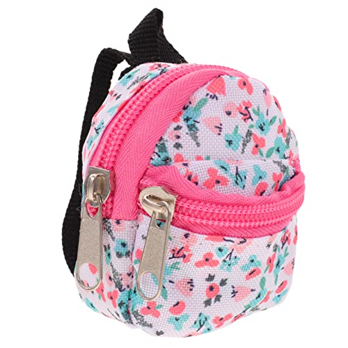 HOODANCOS Mini Puppenrucksack aus Polyester Kleiner Tragbarer Rucksack für Bjd Puppen als Dekoration für Puppenhäuser und Sammler mit Reißverschluss und Hochwertiger Verarbeitung Zartem von HOODANCOS
