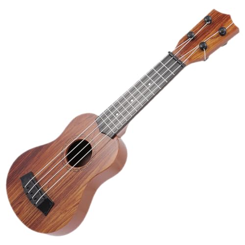 HOODANCOS Mini Ukulele für Holz Gitarre Lernmusikinstrument für Kleinkinder für Frühe Bildung und Musikalische Simuliertes Design für Jungen und Mädchen von HOODANCOS