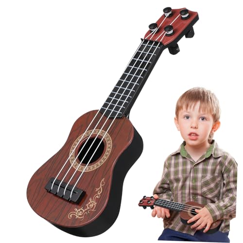 HOODANCOS Mini Ukulele für Musikinstrumente für Anfänger Pädagogisches Musikspielzeug aus Kunststoff Kompakte für Kleine Hände Fördert Musikalische Fähigkeiten und Kreativität von HOODANCOS