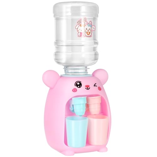 HOODANCOS Mini Wasserspender Lustige Wassermaschine für Kleinkinder Tragbarer Wasserspender mit Cartoon Design für Drinnen und Draußen Fördert Kreativität und Hand Augen Koordination für von HOODANCOS