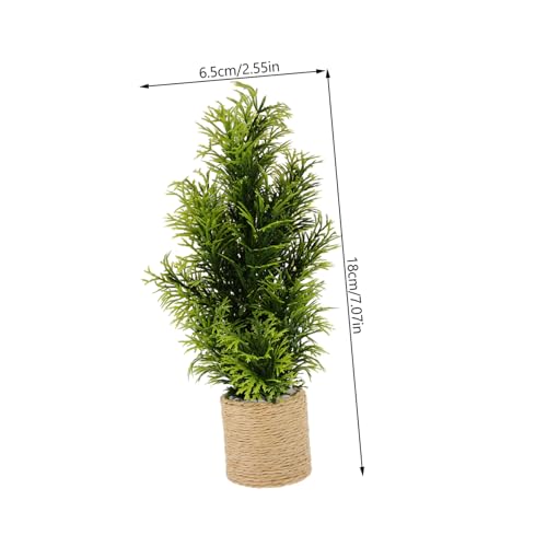 HOODANCOS Miniatur Bonsai Modell Klein Künstliche Topfpflanze Grün Puppenhaus Dekoration Lebensecht Farbig für Wohnzimmer Garten Feng Shui Deko HOODANCOS Miniatur Bonsai Modell Klein Künstliche Topfpflanze Grün Puppenhaus Dekoration Lebensecht Farbig für Wohnzimmer Garten Feng Shui Deko von HOODANCOS