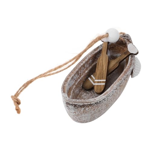 HOODANCOS Miniatur Holzboot mit Paddel Strand Dekoration für Puppenhaus Mediterrane Mikro Landschaft Robuste Desktop Deko Nachhaltiges Material für DIY Bastelprojekte und Strandlandschaften HOODANCOS Miniatur Holzboot mit Paddel Strand Dekoration für Puppenhaus Mediterrane Mikro Landschaft Robuste Desktop Deko Nachhaltiges Material für DIY Bastelprojekte und Strandlandschaften von HOODANCOS