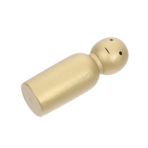 HOODANCOS Miniatur Holzpuppe Dekoration Goldene und Silberne Holzfiguren für Sandtisch DIY Zubehör für Puppenhaus und Miniaturlandschaften von HOODANCOS