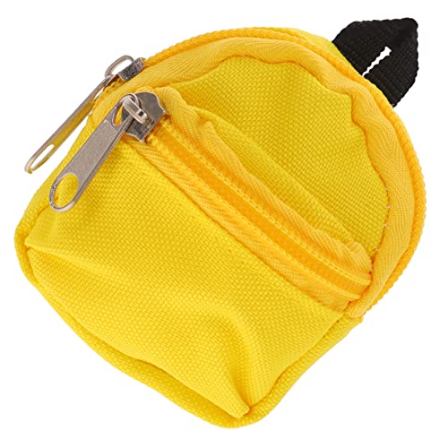 HOODANCOS Miniatur Rucksack für Puppen Langlebiges Tragbares Puppenzubehör Gelb für Puppenfotografie und Dekoration von Puppenhäusern HOODANCOS Miniatur Rucksack für Puppen Langlebiges Tragbares Puppenzubehör Gelb für Puppenfotografie und Dekoration von Puppenhäusern von HOODANCOS