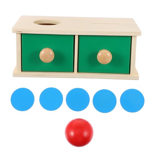 HOODANCOS Münzbox für Junge Mädchen Montessori Holzspielzeug für Mädchen und Jungen für Kleinkinder Ab Jahr Fördert Hand Auge Koordination und Kommunikation im Spiel von HOODANCOS