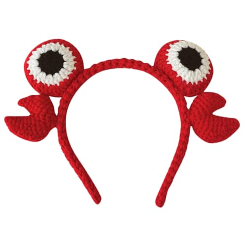 HOODANCOS Niedliches Krabben stirnband Haarreif Karikatur Haarband Party Kopfschmuck Kostümaccessoire für Halloween Cosplay und Familienfeiern von HOODANCOS