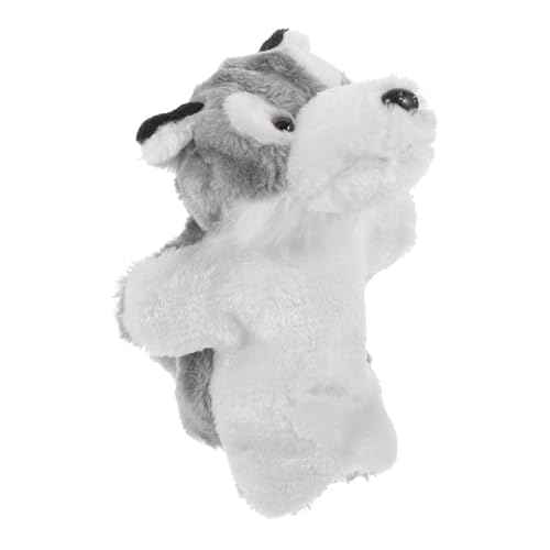 HOODANCOS Plüsch Wolf Handpuppe Interaktive Stofftier Handpuppe für Geschichten Erzählen Kuscheliges Tier aus Weichem Baumwollmaterial Fördert Motorik und Kommunikation HOODANCOS Plüsch Wolf Handpuppe Interaktive Stofftier Handpuppe für Geschichten Erzählen Kuscheliges Tier aus Weichem Baumwollmaterial Fördert Motorik und Kommunikation von HOODANCOS