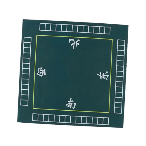 HOODANCOS Quadratische Grüne Mahjong Tischmatte mit Dicker Rutschfester Filzoberfläche und Geräuschdämpfendem Polyester für Poker und Brettspiele Schützend und Verschleißfest HOODANCOS Quadratische Grüne Mahjong Tischmatte mit Dicker Rutschfester Filzoberfläche und Geräuschdämpfendem Polyester für Poker und Brettspiele Schützend und Verschleißfest von HOODANCOS