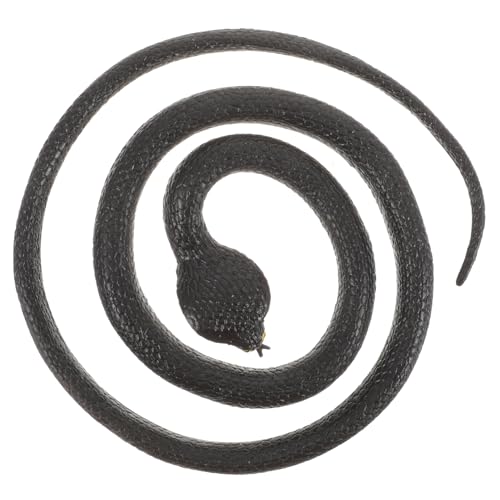 HOODANCOS Realistische Schlangenfigur aus Schwarze Cobra Flexible Deko für Garten und Tisch Pädagogisches Tierkenntnis und Kreativen Vorstellungskraft von HOODANCOS