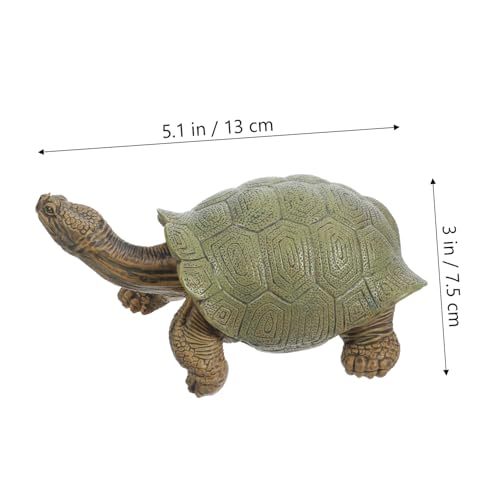 HOODANCOS Realistisches Simulation Schildkrötenmodell Figur Tierfigur Dekorationsspielzeug für Aquarium Garten und Kinderzimmer Pädagogisch Sicher und Detailgetreu von HOODANCOS