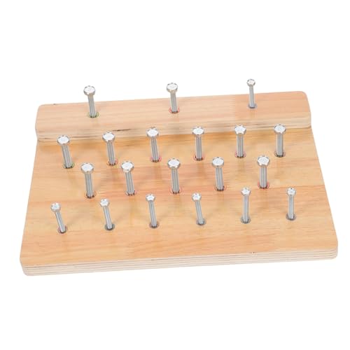 HOODANCOS Rehabilitationstrainingsbrett Handkraftwerkzeuge Fingerfertigkeits Stecktafel Handfertigkeitsbrett Handrehabilitations Stecktafel Handgreifbrett Fingerkraftwerkzeuge von HOODANCOS