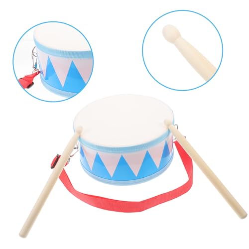 HOODANCOS Schlagzeug Holz Doppelseitige Snare Trommel Musikinstrument für Jahre mit Tragegurt Robust und Rhythmusfördernd Percussion Instrument HOODANCOS Schlagzeug Holz Doppelseitige Snare Trommel Musikinstrument für Jahre mit Tragegurt Robust und Rhythmusfördernd Percussion Instrument von HOODANCOS