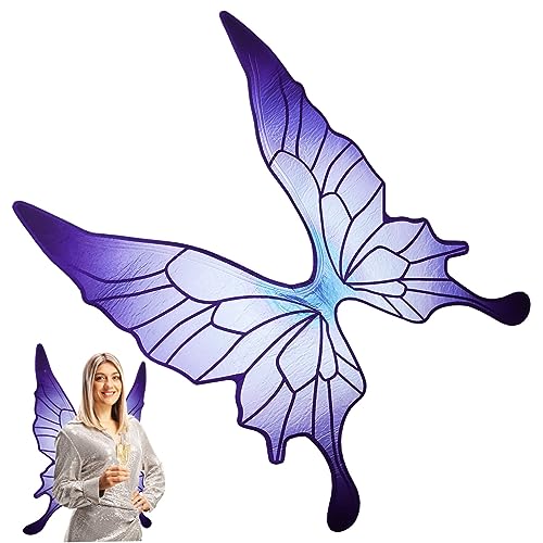 HOODANCOS Schmetterlingsflügel für Erwachsene Leichte Cosplay Flügel für Feenpartys und Halloween Geeignet für Verschiedene Körpergrößen mit Traumhaften Farben und Einzigartigem Design HOODANCOS Schmetterlingsflügel für Erwachsene Leichte Cosplay Flügel für Feenpartys und Halloween Geeignet für Verschiedene Körpergrößen mit Traumhaften Farben und Einzigartigem Design von HOODANCOS