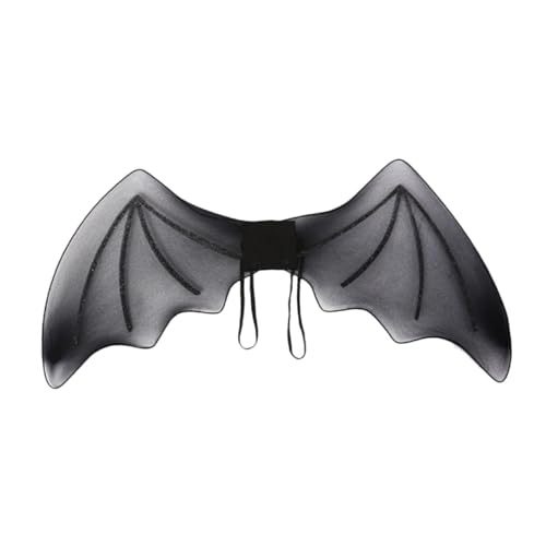 HOODANCOS Schwarze Fledermausflügel DIY Teufel Dark Gothic Jack Halloween Fledermaus Gruselige Halloween Kostüme Link Erwachsene Zubehör Material Fledermaus Zubehör von HOODANCOS
