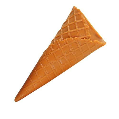 HOODANCOS Simulation Eistüte aus PVC Künstliches Dessertmodell Realistische Eisbasis Deko Leichtes Stabiles DIY Zubehör für Eisdiele und Fotografie von HOODANCOS
