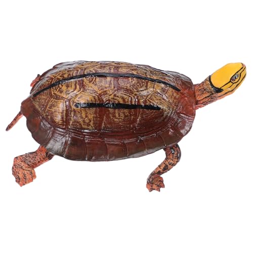 HOODANCOS Simulation Schildkrötenmodell aus Kunststoff Pädagogisches Tier für Realistische Gartenschildkröten Figur Dekoratives Desktop Ornament für Spielzimmer und Klassenzimmer von HOODANCOS