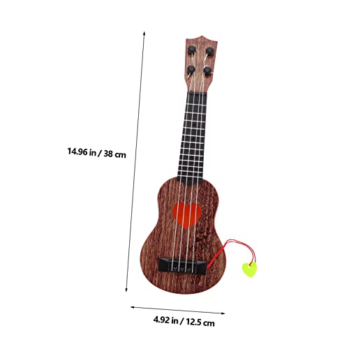 HOODANCOS Simuliertes Ukulele Musikinstrument Lernspielzeug für Mädchen Jungen Musikalische Früherziehung Geburtstagsgeschenk von HOODANCOS