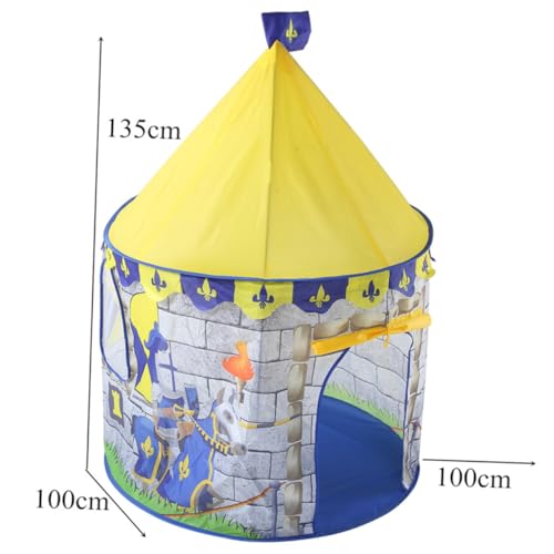 HOODANCOS Spielzelt Design Wasserabweisendes Material Einfach Aufzubauen Geräumiges Indoor Outdoor Zelt für Jungen und Mädchen Fördert Kreativität und Fantasie Gelb HOODANCOS Spielzelt Design Wasserabweisendes Material Einfach Aufzubauen Geräumiges Indoor Outdoor Zelt für Jungen und Mädchen Fördert Kreativität und Fantasie Gelb von HOODANCOS