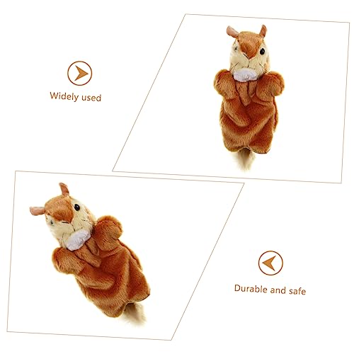 HOODANCOS Süße Squirrel Hand Puppet Kreatives Plüschspielzeug für Eltern Junge Mädchen Spiele für Vorschulerziehung und Geschichtenerzählen Braune Tier Handpuppe für Partys HOODANCOS Süße Squirrel Hand Puppet Kreatives Plüschspielzeug für Eltern Junge Mädchen Spiele für Vorschulerziehung und Geschichtenerzählen Braune Tier Handpuppe für Partys von HOODANCOS