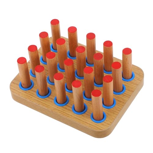 HOODANCOS Trainingsbrett Steckbrett Steckbrett Montessori Hand Auge Koordinationstraining Noppenzylinder Montessori Kleines Steckbrett Übungsbrett Handtrainer Holz HOODANCOS Trainingsbrett Steckbrett Steckbrett Montessori Hand Auge Koordinationstraining Noppenzylinder Montessori Kleines Steckbrett Übungsbrett Handtrainer Holz von HOODANCOS