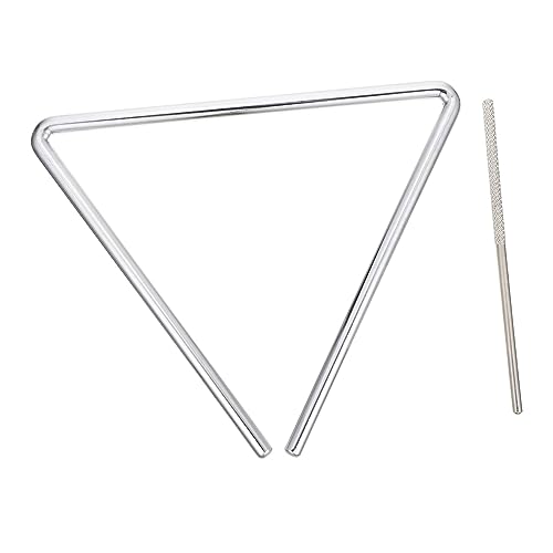 HOODANCOS Triangel Percussion Instrument mit Schlägel Robustes Musikspielzeug für Langlebig und Sicher Fördert Musikalisches Interesse und Spielerischen Lernspaß von HOODANCOS