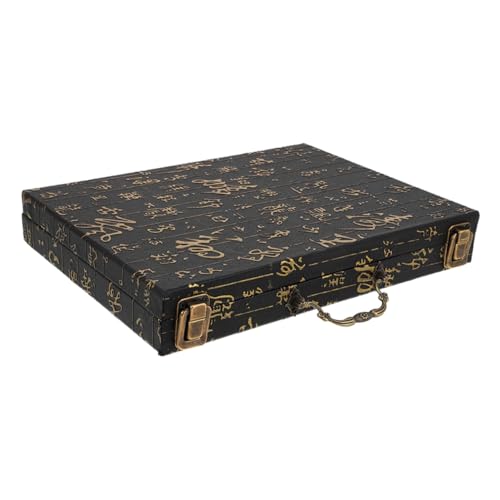 HOODANCOS Vintage Holz Mahjong Aufbewahrungsbox Elegante Organizer für Traditionelle Mahjong Steine und Brettspiele für Familienunterhaltung und Besondere Anlässe HOODANCOS Vintage Holz Mahjong Aufbewahrungsbox Elegante Organizer für Traditionelle Mahjong Steine und Brettspiele für Familienunterhaltung und Besondere Anlässe von HOODANCOS