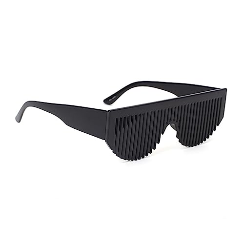 HOODANCOS Witzige Kammbrille für Partys Stylische Partybrille mit Kamm Funktion für Kostümpartys Spaß Requisite Schwarz von HOODANCOS