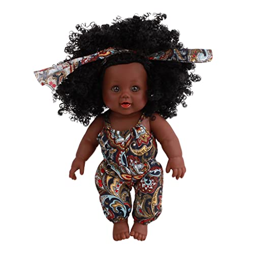 12'' Baby Mädchen Für Schwarzes Spielzeug Mit Waschbarem Kleid 360 Drehbar Für Kopfgelenke Weicher Ganzkörper Perfekte G Puppen Für Mädchen Afroamerikaner Für Kinder Ganzkörper Für Realistische 12 von HOOLRZI
