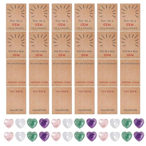 24-teiliges Set in Herzform mit Valentinstagskarten, Valentinstagstausch-Geschenk für Kinder, Klasse, Klassenzimmer, Schule, Party 24-teiliges Set in Herzform mit Valentinstagskarten, Valentinstagstausch-Geschenk für Kinder, Klasse, Klassenzimmer, Schule, Party von HOOLRZI