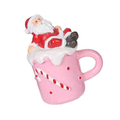 Cartoon-Weihnachts-Kuchendekoration, Weihnachtsmann, Schneemann in Tasse, Harz, Statuen für Tischplatte und Regale Cartoon-Weihnachts-Kuchendekoration, Weihnachtsmann, Schneemann in Tasse, Harz, Statuen für Tischplatte und Regale von HOOLRZI