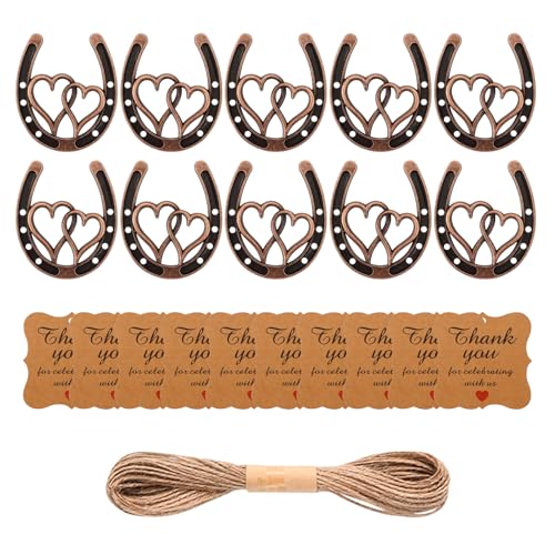 HOOLRZI 10 Stück Metall-Hufeisen-Party-Schlüsselanhänger, Hochzeitsdekorationen, Partygeschenke, Hochzeits-Tischdekorationen für den Tisch HOOLRZI 10 Stück Metall-Hufeisen-Party-Schlüsselanhänger, Hochzeitsdekorationen, Partygeschenke, Hochzeits-Tischdekorationen für den Tisch von HOOLRZI
