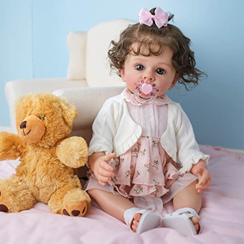 HOOLRZI Babybettspielzeug Mädchenzubehör Babyzimmerdekoration Mit Realistischen Puppen Für Mädchen von HOOLRZI