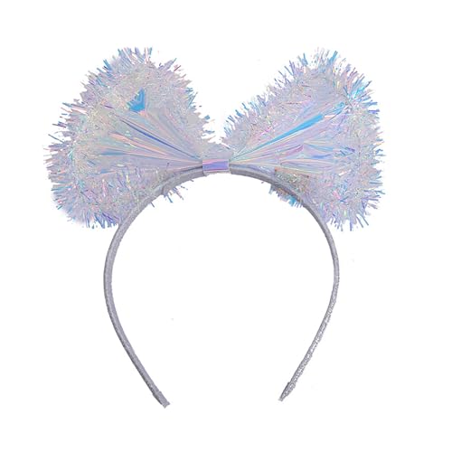 HOOLRZI Buntes Lametta-Haarband mit Schleife, Haarreif, Party, Aufführungen, Kopfschmuck, Karneval, Party, Kostüm, Requisiten HOOLRZI Buntes Lametta-Haarband mit Schleife, Haarreif, Party, Aufführungen, Kopfschmuck, Karneval, Party, Kostüm, Requisiten von HOOLRZI