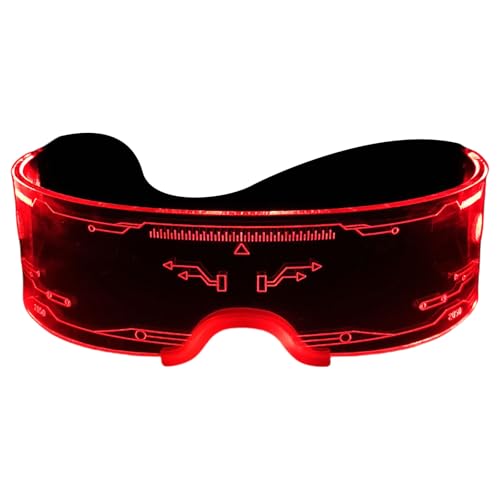HOOLRZI Coole LED-Blinkbrille, Festival-Brille, dekorative leuchtende Brille für festliche Zusammenkünfte HOOLRZI Coole LED-Blinkbrille, Festival-Brille, dekorative leuchtende Brille für festliche Zusammenkünfte von HOOLRZI