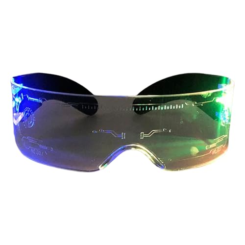 HOOLRZI Coole LED-Blinkbrille, Festival-Brille, dekorative leuchtende Brille für festliche Zusammenkünfte HOOLRZI Coole LED-Blinkbrille, Festival-Brille, dekorative leuchtende Brille für festliche Zusammenkünfte von HOOLRZI
