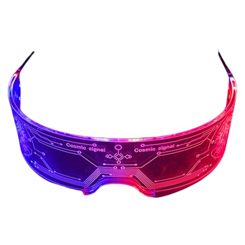 HOOLRZI Coole LED-Blinkbrille, Festival-Brille, dekorative leuchtende Brille für festliche Zusammenkünfte HOOLRZI Coole LED-Blinkbrille, Festival-Brille, dekorative leuchtende Brille für festliche Zusammenkünfte von HOOLRZI