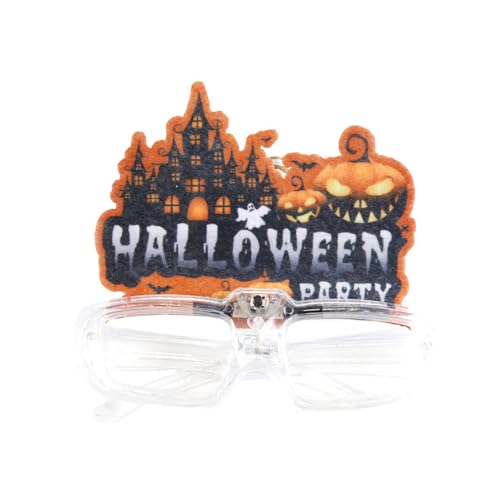 HOOLRZI LED-Leuchte Brille, beleuchtete Brille für Bühnenauftritte, bequeme Kunststoffbrillen, Halloween-Dekoration HOOLRZI LED-Leuchte Brille, beleuchtete Brille für Bühnenauftritte, bequeme Kunststoffbrillen, Halloween-Dekoration von HOOLRZI