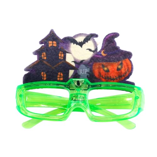 HOOLRZI LED-Leuchte Brille, beleuchtete Brille für Bühnenauftritte, bequeme Kunststoffbrillen, Halloween-Dekoration HOOLRZI LED-Leuchte Brille, beleuchtete Brille für Bühnenauftritte, bequeme Kunststoffbrillen, Halloween-Dekoration von HOOLRZI