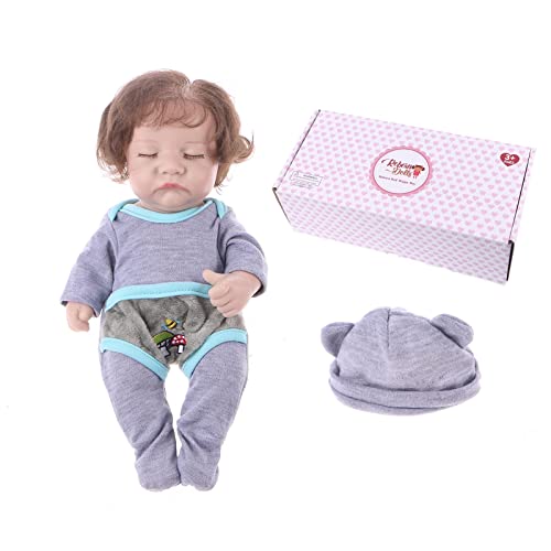 HOOLRZI Realistische Baby Geschenke Säuglingsbett Babyspielzeug Schlaf Baby Begleitspielzeug Mit Handgefertigtem Echt Aussehende Babypuppen von HOOLRZI