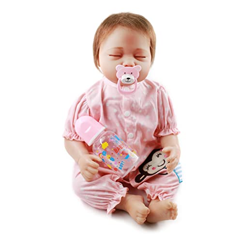 HOOLRZI Simulierte Mädchen Für Baby Frühen Lernspielzeug Bett/Sofa Begleiten Liefert Silikon Baby Geschenk Silikon Puppen Ganzkörper von HOOLRZI