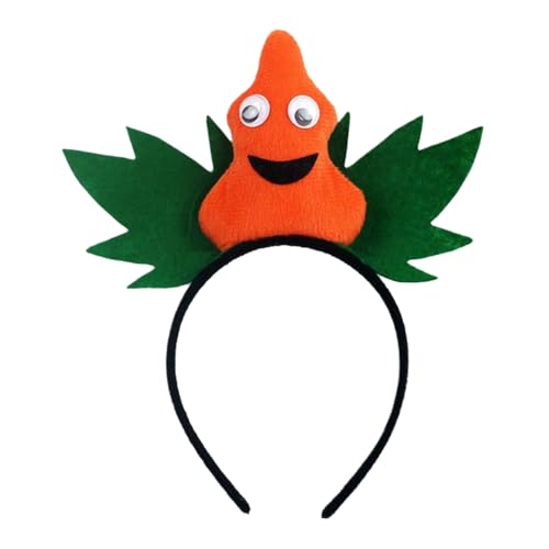 HOOLRZI Stylischer Anime-Kürbis-Haarreif, auffälliger Kopfschmuck, bunte Kopfbedeckung für Bühne, Halloween, Cosplay, Rollenspiele HOOLRZI Stylischer Anime-Kürbis-Haarreif, auffälliger Kopfschmuck, bunte Kopfbedeckung für Bühne, Halloween, Cosplay, Rollenspiele von HOOLRZI