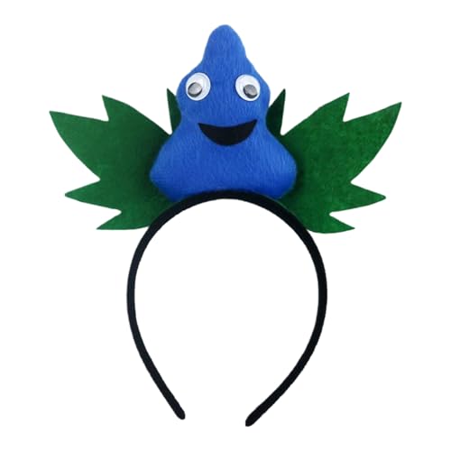 HOOLRZI Stylischer Anime-Kürbis-Haarreif, auffälliger Kopfschmuck, bunte Kopfbedeckung für Bühne, Halloween, Cosplay, Rollenspiele von HOOLRZI