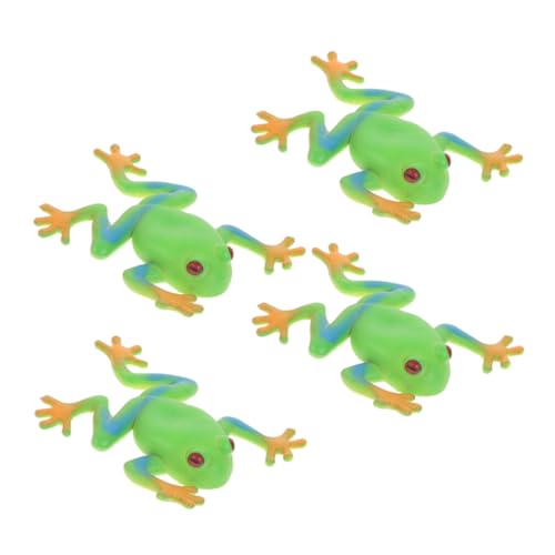 4 Stück Entlüftungsfrosch Froschförmiges Spielzeug Für Partys Matschige Tiere Langsam Aufsteigender Quetschfrosch Froschpuppe Tiere Quetschen Schüttgut Weiches Gummi Kind Modell von HOOTNEE