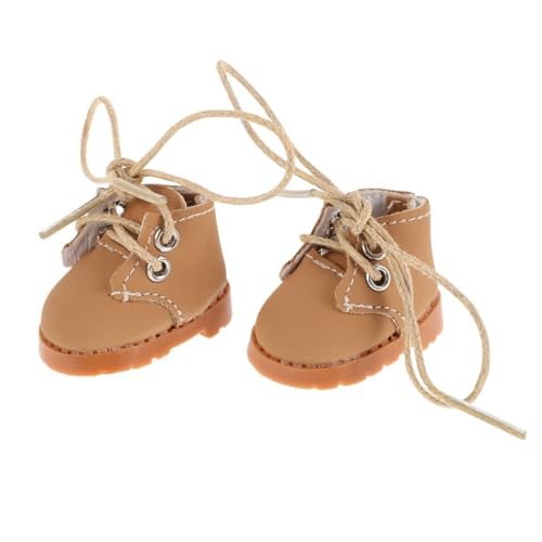 HOOTNEE 1 Paar Schuhe Miniatur Figur Haus Winzig Puppe Simulierte Minischuhe Mini-Schuhe Mini-schuhmodelle Playset -zubehör Süße Kleine Schuhe Stoff Hellbraun HOOTNEE 1 Paar Schuhe Miniatur Figur Haus Winzig Puppe Simulierte Minischuhe Mini-Schuhe Mini-schuhmodelle Playset -zubehör Süße Kleine Schuhe Stoff Hellbraun von HOOTNEE