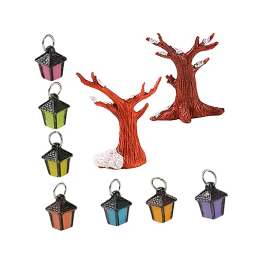 HOOTNEE 1 Satz Bäume mit Lichtern Resin Bäume und Mini Lampen für Kreative Puppenhaus Deko und Sandtisch für Miniaturgärten und Mikrolandschaften HOOTNEE 1 Satz Bäume mit Lichtern Resin Bäume und Mini Lampen für Kreative Puppenhaus Deko und Sandtisch für Miniaturgärten und Mikrolandschaften von HOOTNEE