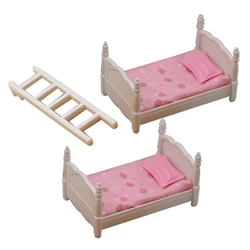 HOOTNEE 1 Satz Bett für Puppenhaus Doppelstockbett Puppenmöbel Zubehör für Mini Häuser und Rollenspiele Detailgetreues Design aus Stoff und Kunststoff HOOTNEE 1 Satz Bett für Puppenhaus Doppelstockbett Puppenmöbel Zubehör für Mini Häuser und Rollenspiele Detailgetreues Design aus Stoff und Kunststoff von HOOTNEE