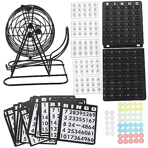 HOOTNEE 1 Satz Bingo Spielset für Partys Amerikanisches Brettspiel für Gemeinschaftszentren und Familienunterhaltung Komplettes Set mit Spielbrettern Chips und Loskugeln für Altersgruppen HOOTNEE 1 Satz Bingo Spielset für Partys Amerikanisches Brettspiel für Gemeinschaftszentren und Familienunterhaltung Komplettes Set mit Spielbrettern Chips und Loskugeln für Altersgruppen von HOOTNEE