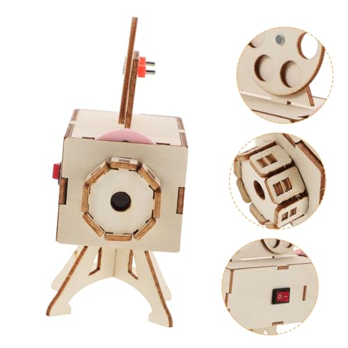 HOOTNEE 1 Satz Filmprojektor Hardware-kit Für Bibliotheksleitern Kleines Produktionsmaterialpaket Leiterzugsystem Handgefertigtes Materialpaket Fischgrätleiter Werkzeugölfilm Beige Hölzern von HOOTNEE